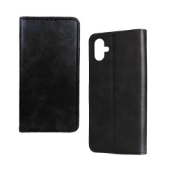 Leather Flip Cover with Internal Pocket for Samsung Galaxy A04e Black Leather Flip Cover with Internal Pocket for Samsung Galaxy A04e Black